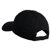 Delulu Wording Embroidered 6 Panel Washed Low Profile Dad Hat - Black OSFM