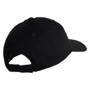 Delulu Wording Embroidered 6 Panel Washed Low Profile Dad Hat - Black OSFM