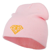 Gold Diamond Embroidered Youth Short Beanie