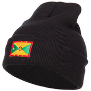 Greada Flag Embroidered Long Beanie