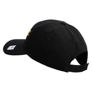 Marines Letter Embroidered 6 Panel Unstructured Cotton Twill Cap Made in USA - Black OSFM