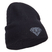 Grey Diamond Embroidered ECO Cotton XL Size Beanie