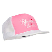 Blushing Bride Embroidered Neon Foam Trucker Cap