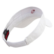 Red Shrimp Embroidered Cotton Twill Sun Visor - White OSFM