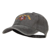 God Bless Our Troops Embroidered Washed Cap