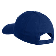 Delulu Wording Embroidered 6 Panel Washed Low Profile Dad Hat - Royal OSFM