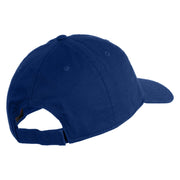 Delulu Wording Embroidered 6 Panel Washed Low Profile Dad Hat - Royal OSFM