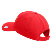 Marines Letter Embroidered 6 Panel Unstructured Cotton Twill Cap Made in USA - Red OSFM