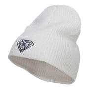 Grey Diamond Embroidered ECO Cotton XL Size Beanie