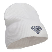 Grey Diamond Embroidered ECO Cotton XL Size Beanie