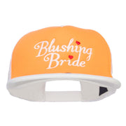 Blushing Bride Embroidered Neon Foam Trucker Cap