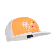 Blushing Bride Embroidered Neon Foam Trucker Cap