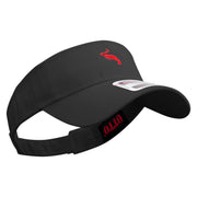 Red Shrimp Embroidered Cotton Twill Sun Visor - Black OSFM