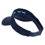 No Bad Days Icon Embroidered Cotton Twill Sun Visor - Navy OSFM