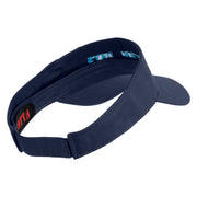 No Bad Days Icon Embroidered Cotton Twill Sun Visor - Navy OSFM