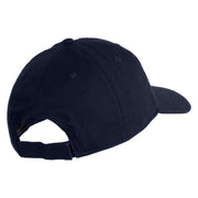 Delulu Wording Embroidered 6 Panel Washed Low Profile Dad Hat - Navy OSFM