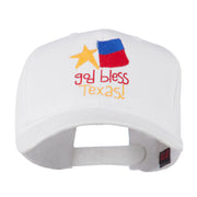 God Bless Texas Embroidered Cap