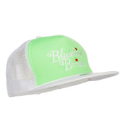 Blushing Bride Embroidered Neon Foam Trucker Cap