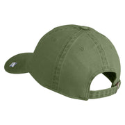 PACAF Pacific Air Forces Veteran Embroidered Washed Solid Pigment Dyed Cotton Twill Brass Buckle Cap - Olive OSFM