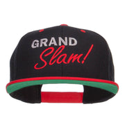 Grand Slam Embroidered Snapback Cap