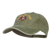 God Bless Our Troops Embroidered Washed Cap