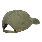 God Bless Our Troops Embroidered Washed Cap