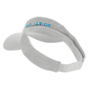 No Bad Days Icon Embroidered Cotton Twill Sun Visor - White OSFM