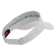 No Bad Days Icon Embroidered Cotton Twill Sun Visor - White OSFM