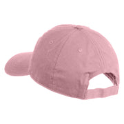 Delulu Wording Embroidered 6 Panel Washed Low Profile Dad Hat - Pink OSFM