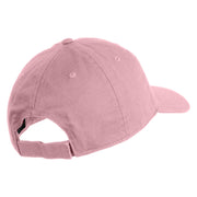 Delulu Wording Embroidered 6 Panel Washed Low Profile Dad Hat - Pink OSFM
