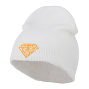 Gold Diamond Embroidered Youth Short Beanie