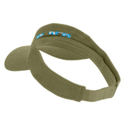 No Bad Days Icon Embroidered Cotton Twill Sun Visor - Khaki OSFM
