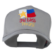 God Bless Texas Embroidered Cap