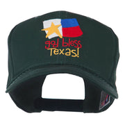 God Bless Texas Embroidered Cap