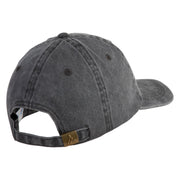 Mid Phrase Embroidered Pigment Dyed Wash Caps - Grey OSFM