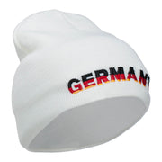 Germany Embroidered Short Beanie