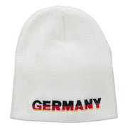 Germany Embroidered Short Beanie