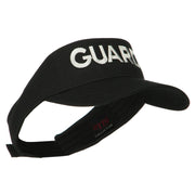 Guard Embroidered Cotton Twill Sun Visor