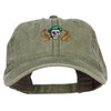 Green Beret Crest Embroidered Washed Cap