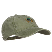 Green Beret Crest Embroidered Washed Cap