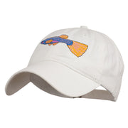 Guppy Fish Embroidered Washed Cap