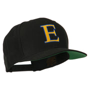 Greek Alphabet Epsilon Embroidered Flat Bill Cap