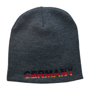 Germany Embroidered Short Beanie