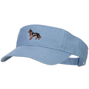 German Shepherd Embroidered Pro Style Cotton Washed Visor