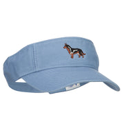 German Shepherd Embroidered Pro Style Cotton Washed Visor