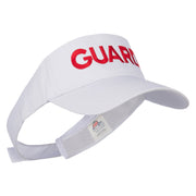 Guard Embroidered Cotton Twill Sun Visor