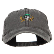 Green Beret Crest Embroidered Washed Cap