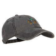 Green Beret Crest Embroidered Washed Cap