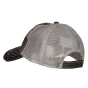 Combat Engineer Veteran Embroidered Low Profile Cotton Mesh Cap