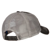 Combat Engineer Veteran Embroidered Low Profile Cotton Mesh Cap